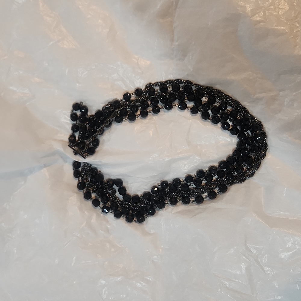 Black and Gunmetal Necklace
